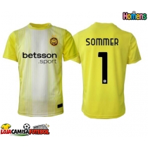 Camisa de Futebol Inter Milan Yann Sommer #1 Goleiro Equipamento Secundário 2025-26 Manga Curta